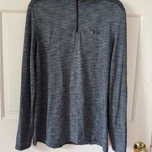 Under Armour Heatgear Black and Gray Quarter Zip Pullover